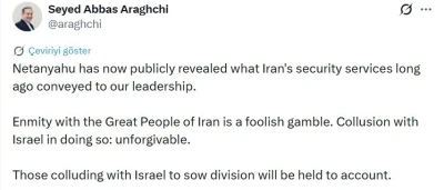 İran&rsquo;dan Netanyahu&rsquo;nun gizli BAE ziyaretine sert tepki: "İsrail ile işbirliği yapanlar hesap verecek"
