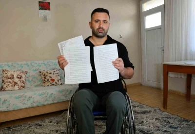 İş kazası sonucu felç kaldı, kazandığı 15 milyonluk tazminatı 6 yıldır alamadı
