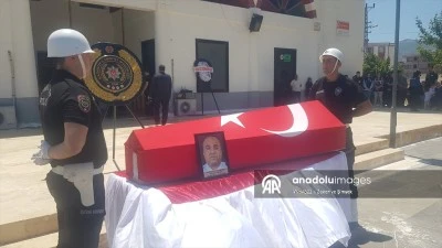 İslahiye'de organ yetmezliği nedeniyle vefat eden polis memuru toprağa verildi