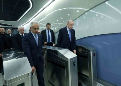 İstanbul&rsquo;a nefes aldıracak proje a&ccedil;ılıyor: Cumhurbaşkanı Erdoğan t&ouml;renin yapılacağı alana metroyla gitti
