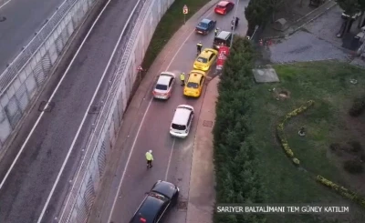 İstanbul&rsquo;da dron destekli trafik uygulaması
