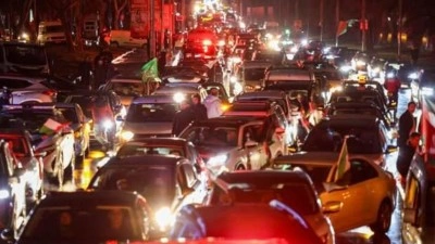 İstanbul&rsquo;da, Gazze&rsquo;ye destek i&ccedil;in b&uuml;y&uuml;k ara&ccedil; konvoyu d&uuml;zenlendi