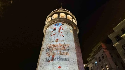 İstanbul’da Öğretmenler Günü Galata Kulesi’ne yansıtılan görsellerle kutlandı
