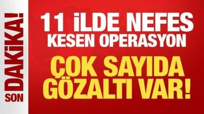 İstanbul merkezli 11 ilde organize su&ccedil; &ouml;rg&uuml;tlerine operasyon: 51 g&ouml;zaltı