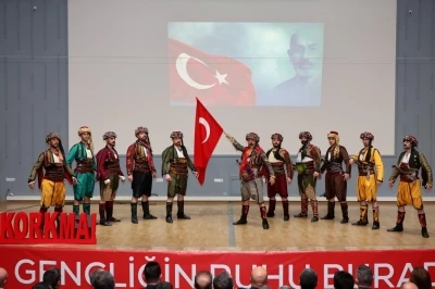 İstiklal Marşı&rsquo;nın kabul&uuml; dolayısıyla t&ouml;ren yapıldı
