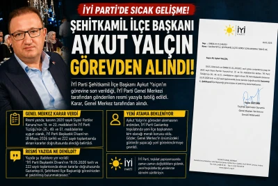İYİ Parti&rsquo;de Şehitkamil depremi! Aykut Yal&ccedil;ın g&ouml;revden alındı