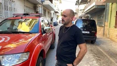 İzindeki itfaiyecinin meslek aşkı takdir topladı
