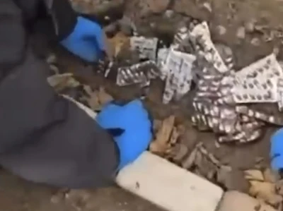 İzmir&rsquo;de bah&ccedil;eden 9 bin uyuşturucu hap &ccedil;ıktı
