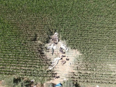 İzmir’de düşen eğitim uçağının enkazı kaldırıldı
