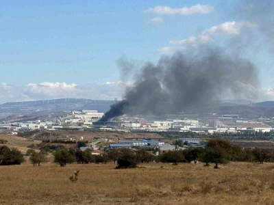 İzmir’de fabrikada korkutan yangın
