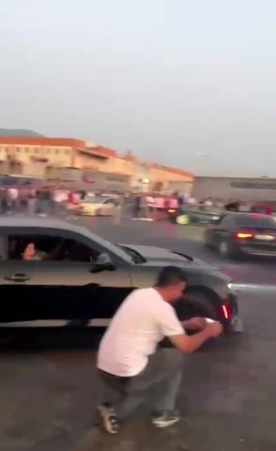 İzmir’de tehlikeli şov
