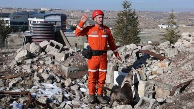 JAKEM&rsquo;de deprem sonrası umut arayan patiler
