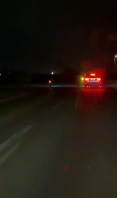 Jandarmadan ka&ccedil;an motosikletli kaza yaptı: 2 yaralı
