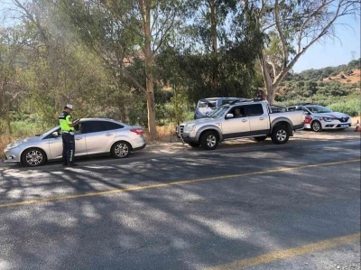 Jandarmadan Köşk’te yol kontrolü
