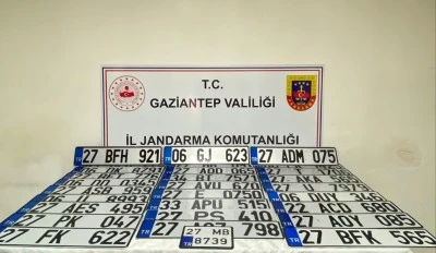 Jandarmadan Şahinbey&rsquo;de Sahte Plaka Baskını