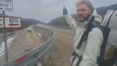 Japonya&rsquo;ya ulaşmak i&ccedil;in Almanya&rsquo;dan yola &ccedil;ıkan gezgin 6 aydır y&uuml;r&uuml;yor
