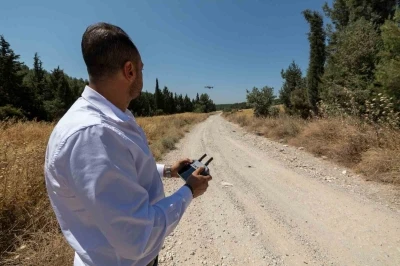 Ka&ccedil;ak moloz d&ouml;kenlere dronlu takip
