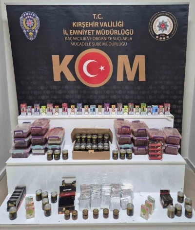 Ka&ccedil;ak&ccedil;ılık operasyonunda &ccedil;ok sayıda &uuml;r&uuml;n ele ge&ccedil;irildi
