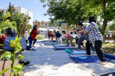 Kadın Danışma Merkezi&rsquo;nde sabah sporu
