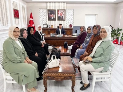 Kadın Kollarından Kaymakam Dertlioğlu’na ziyaret
