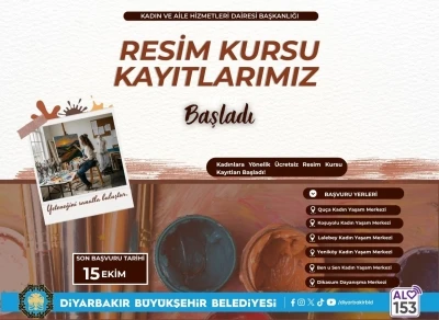 Kadınlara yönelik ücretsiz resim kursu kayıtları başladı
