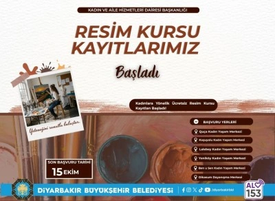 Kadınlara yönelik ücretsiz resim kursu kayıtları başladı