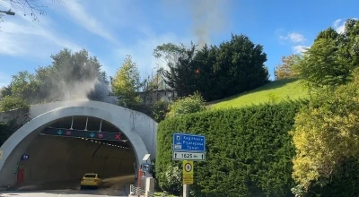 Kağıthane Piyalepaşa Tüneli’nin girişindeki ağaçlık alanda korkutan yangın
