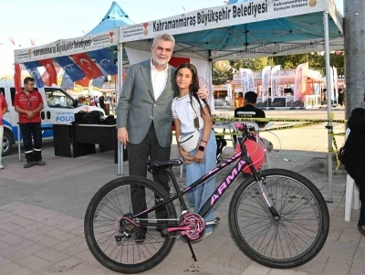 Kahramanmaraş’ta 170 çocuğun ilk kez bisiktleti oldu
