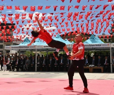 Kahramanmaraş&rsquo;ta Atat&uuml;rk&rsquo;&uuml; Anma, Gen&ccedil;lik ve Spor Bayramı coşkuyla kutlandı
