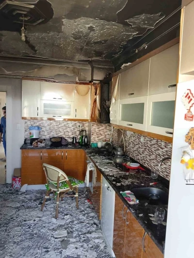 Kahramanmaraş’ta ikamet yangını
