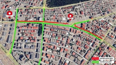 Kahramanmaraş&rsquo;ta Trabzon Bulvarı&rsquo;nda ge&ccedil;ici trafik d&uuml;zenlemesi yapıldı
