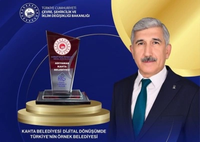 Kahta Belediyesi’ne Dijital Belediyecilikte "Başarı Ödülü" verildi
