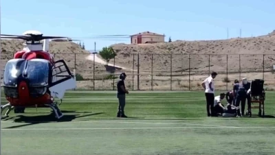 Kalp krizi ge&ccedil;iren hasta hava ambulansıyla Malatya&rsquo;ya sevk edildi
