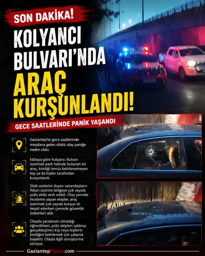 Kalyoncu Bulvarı&rsquo;nda Ara&ccedil; Kurşunlandı