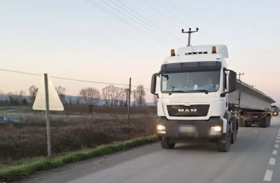 Kantardan ka&ccedil;an tırlara 169 bin liralık ceza

