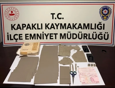 Kapaklı&rsquo;da narkotik operasyonu: 2 tutuklama
