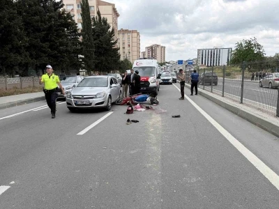 Kapaklı&rsquo;da otomobil ile motosiklet &ccedil;arpıştı: 1 yaralı
