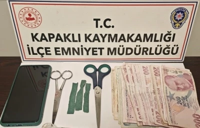 Kapaklı’da yakalanan zehir taciri tutuklandı
