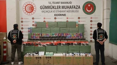 Kapıkule&rsquo;de 33 milyon liralık ka&ccedil;ak eşya ele ge&ccedil;irildi
