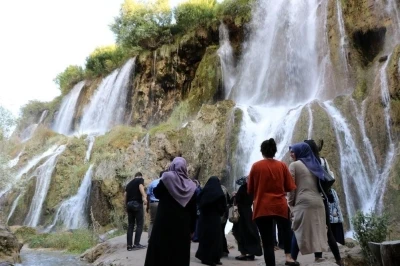 Kar suları Girlevik Şelalesi&rsquo;ni coşturdu
