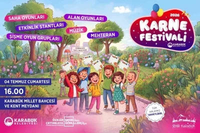 Karab&uuml;k Belediyesi &ccedil;ocuklar i&ccedil;in Karne Festivali d&uuml;zenliyor
