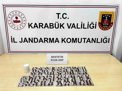 Karabük’te 265 sentetik ecza ele geçirildi
