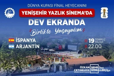 Karab&uuml;k&rsquo;te d&uuml;nya kupası finali dev ekranda izlenecek
