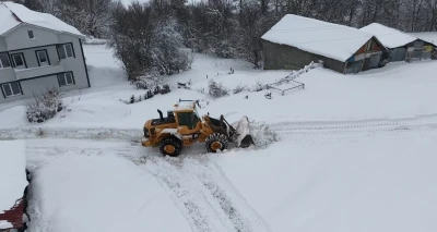Karab&uuml;k&rsquo;te kapalı 123 k&ouml;y yolu ulaşıma a&ccedil;ıldı
