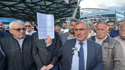 Karab&uuml;k&rsquo;te minib&uuml;s esnafından "haksız rekabet" tepkisi
