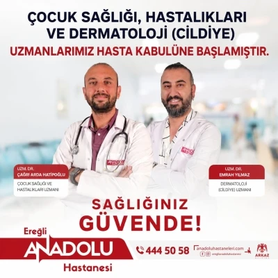 Karadeniz Ereğli&rsquo;de hekim kadrosu g&uuml;&ccedil;leniyor
