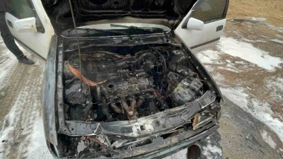 Karaman&rsquo;da alev alan otomobil kullanılamaz hale geldi

