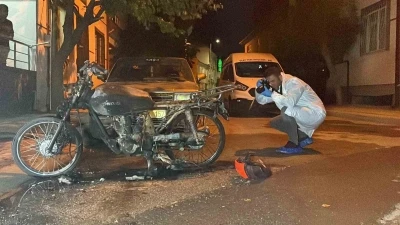 Karaman’da bir kişi iddia üzerine motosikletini yaktı
