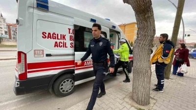 Karaman&rsquo;da ciple &ccedil;arpışan motosikletli &ccedil;ocuk s&uuml;r&uuml;c&uuml; yaralandı
