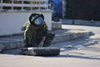 Karaman&rsquo;da f&uuml;nye ile patlatılan valiz boş &ccedil;ıktı
